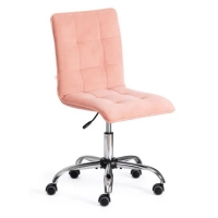 Кресло офисное Zero (розовый) флок